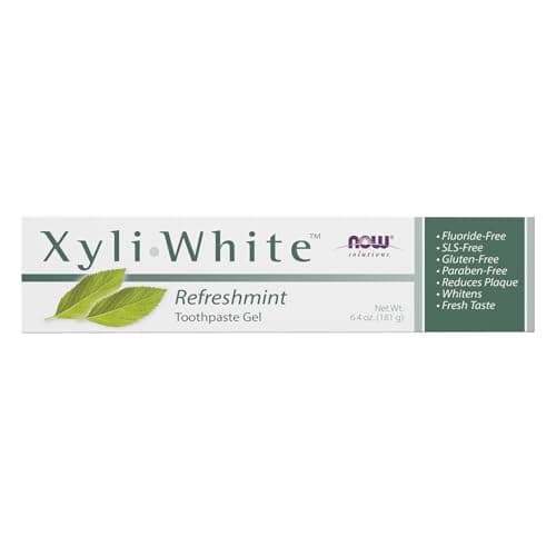 NOW Foods Solutions Xyliwhite Fluoride-Free Toothpaste Gel, 6.4 oz Tube