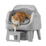 PetPivot AutoScooper Open-Top Self-Cleaning Cat Litter Box with Rake System Design