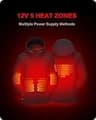 DEWBU Women's 12V Softshell Heated Jacket with Vehicle Power Capability