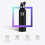 IRON °FLASK Insulated Stainless Steel Sports Water Bottle with Three Lid Options
