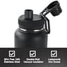 CIVAGO 32 oz Insulated Stainless Steel Water Bottle with Three Interchangeable Lids