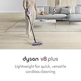Dyson V8 Plus Cordless Stick Vacuum Cleaner with Detangling Head and 40-Min Run