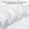 Lirex 300-Thread Count Soft Breathable Cotton Full Fitted Sheet for 8-Inch Bed