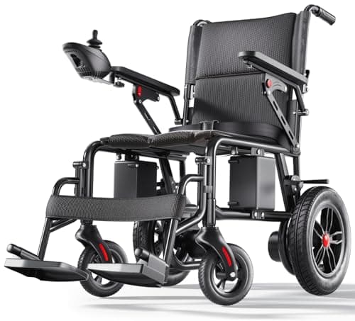 Serianie 25-Mile Range Portable Lightweight Motorized Wheelchair for Seniors