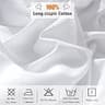 Lirex 300-Thread Count Soft Breathable Cotton Full Fitted Sheet for 8-Inch Bed