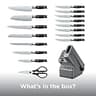Ninja Foodi NeverDull Premium K32017 17-Piece Block Set with Built-in Sharpener