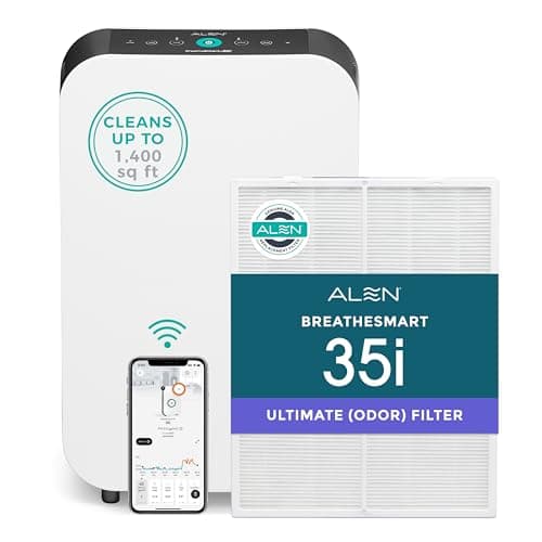 Alen BreatheSmart 35i H13 Medical-Grade HEPA Air Purifier with Odor Neutralizer
