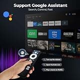 Sovboi Smart Movie Projector with Built-in Google TV, WiFi 6, 180° Stand