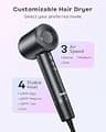 Bopcal 150,000 RPM Brushless Motor High-Speed Ionic Hair Dryer with Diffuser