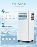 EUHOMY 4-in-1 Portable Air Conditioner with Dehumidifier Mode, 8000 BTU