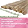 YoungSee 18-Inch Halo Wire Hair Extension Real Human Hair Dirty Blonde