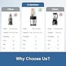 Colarlemo 1200W 12-Piece Personal Smoothie Blender Maker