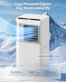 YLEOOB 5-in-1 Portable Air Conditioner with Smart WiFi Control, 16000 BTU