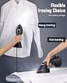 Beautural 1200W 2-in-1 Portable Handheld Garment Steamer with Ceramic Iron