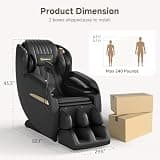 Real Relax Upgraded 2D SL-Track Full Body Zero Gravity Massage Chair with Heat