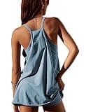 Lentta Athletic Sleeveless Mini Sundress with Built-in Shorts & Pockets