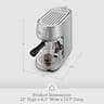 Breville Bambino Compact Espresso Machine with 15-Bar Pump and Manual Steam Wand