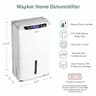 Waykar 34-Pint Energy Star Dehumidifier with Continuous Drainage System
