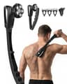 VIKICON Electric Back Shaver with 6D Floating Head and Foldable Handle Silver Black
