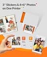 Liene Amber M110 Bluetooth Wireless Photo Printer for 4x6 and Sticker Prints