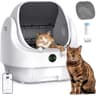 Ellenpent Open-Top Smart Automatic Litter Box with Litter Saver and Safety Sensors