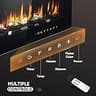 EUHOMY 50-Inch Linear Electric Fireplace, Wall Mounted and Recessed Design