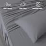 SPRINGSPIRIT 4-Piece Microfiber Sleeper Sofa Queen Sheet Set for 8-Inch Beds