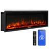 Westinghouse 50-Inch Smart Electric Fireplace Insert, Wall Mount/Recessed