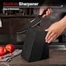 Astercook 15-Piece Dishwasher Safe German Stainless Steel Knife Set with Block