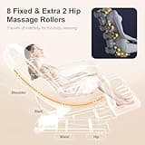 FURNIMAT 10-Point Fixed Shiatsu Full Body Massage Chair with Smart Touchscreen