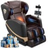 FURNIMAT 10-Point Fixed Shiatsu Full Body Massage Chair with Smart Touchscreen