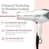 REVLON 1875W Infrared Tourmaline Ionic Hair Dryer with Diffuser and Cool Shot