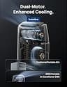 DREO 318S 8,000 BTU Smart Portable Air Conditioner with Drainage-Free System