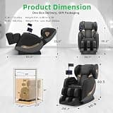 VUYSUYVY Upgraded 180-Degree Zero Gravity Full Body Massage Chair with Heat