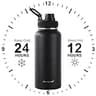 CIVAGO 32 oz Insulated Stainless Steel Water Bottle with Three Interchangeable Lids