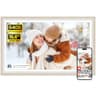 Frameo 15.6-Inch White Wood Wi-Fi Digital Picture Frame with 64GB Memory
