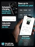 EVIQO 48A Hardwired Smart Level 2 EV Charger with 25ft Cable & IP66 Weatherproofing