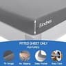 Stretchable Jersey Knit Queen Sleeper Sofa Fitted Sheet with 8-Inch Pocket