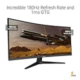 ASUS TUF Gaming VG34VQ3B 34-Inch QHD 180Hz 1ms Curved Ultrawide Monitor