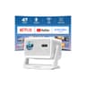 4K Smart Portable Projector with Built-in Netflix, 2500 ANSI Lumens, 1080p