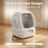 Mintakawa Quiet Self-Cleaning Automatic Cat Litter Box for Small Pets and Washable Drum