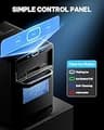 Silonn 44 lbs Countertop Crushed Pebble Ice Machine with Pull-Out Water Tank