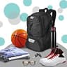 WOLT Expandable Basketball Backpack with Ventilated Shoe & Ball Compartment