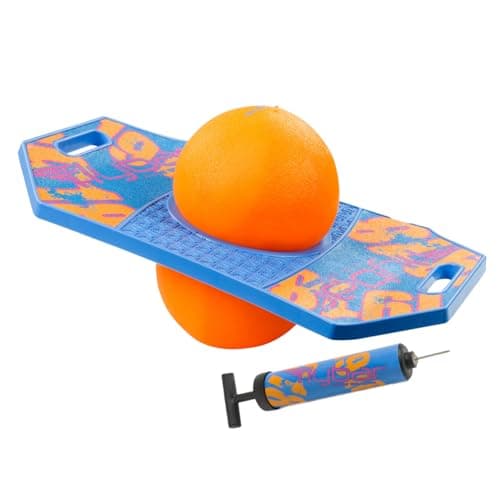 Flybar Pogo Trick Ball Active Bounce Board Toy with Air Inflation Pump
