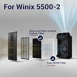 Genuine Winix 116130 Replacement Filter H Set for 5500-2 and AM80 Air Purifiers