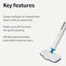 Amazon Basics Multi-Surface Steam Mop with 3 Adjustable Steam Levels and Washable Pads