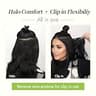 KooKaStyle 20-Inch Invisible Wire Synthetic Hair Extensions Dark Brown