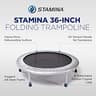 Stamina 36-Inch Folding Mini-Rebounder Trampoline for Low-Impact Cardio
