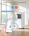 YLEOOB 5-in-1 Portable Air Conditioner with Smart WiFi Control, 16000 BTU
