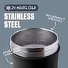 BlenderBottle Strada Insulated Stainless Steel Protein Shaker Cup with Whisk